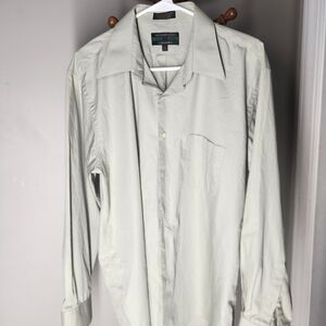 Alexander Julian Men’s Button-Down Shirt – Light Green – Size Large